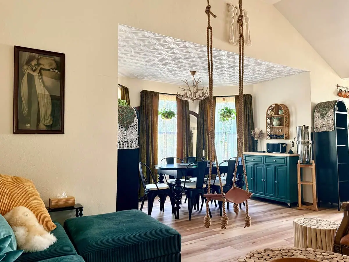 The dining area